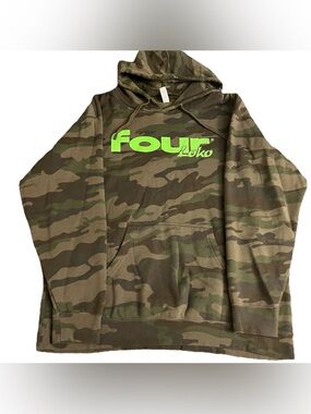 RARE Four Loko Camo Can Tab Flag Four Loko Season Hoodie Size XL